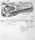 De firma Bosshardt in de Twijnstraat 1907